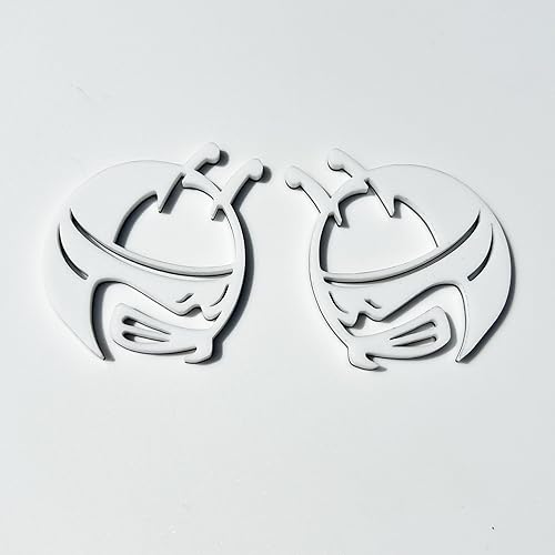 Miniatura 7 de Par de emblemas de cabeza de abeja para Challenger Charger Scat Pack Fender Badge (amarillo)