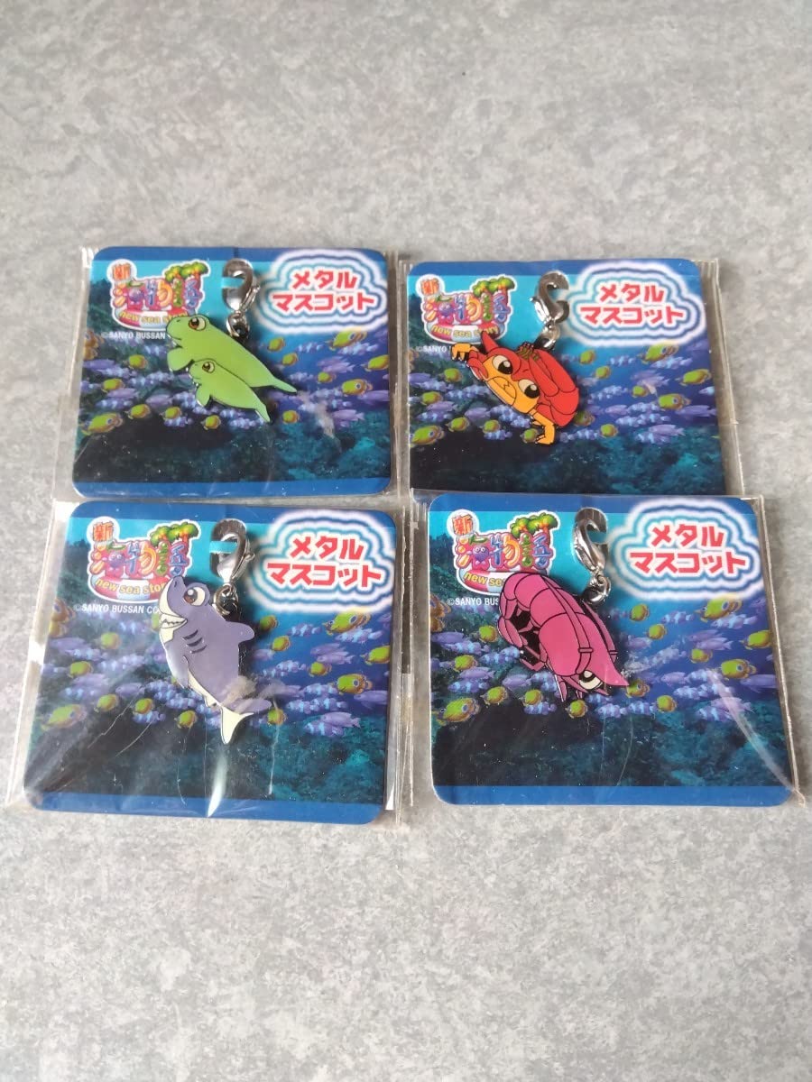 スーパー海物語 お守りミニマスコット タコ カメ エビ ジュゴン カニ umi-10154_2.jpg