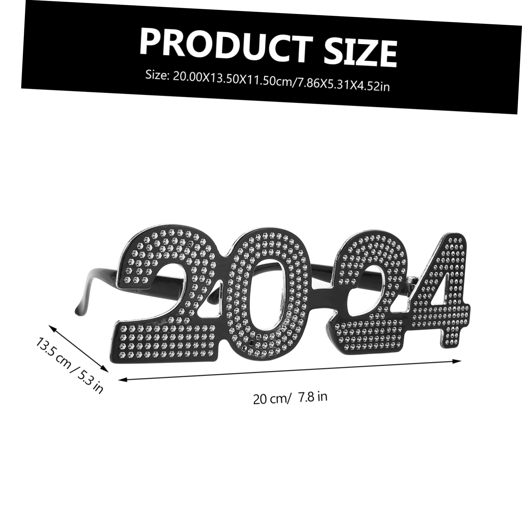 NAMOARLY Decorative Eyeglasses Unique Year Party Frames Fun Festival Props for Celebrations Stylish Rhinestone Design Eye Catching Party Accessory