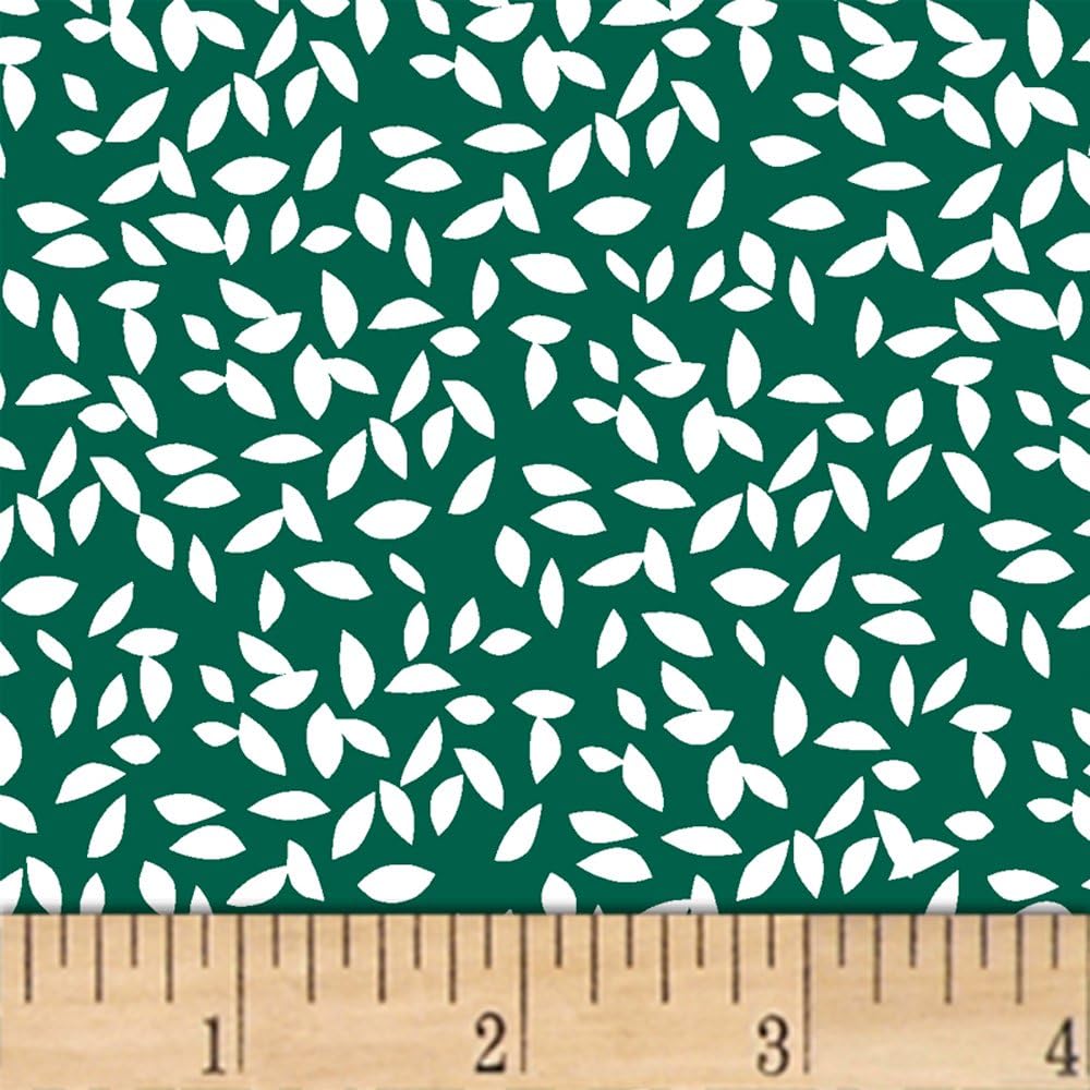 Windham Fabrics Lotta Jansdotter Lemmikki Syksy Fabric by The Yard, Green