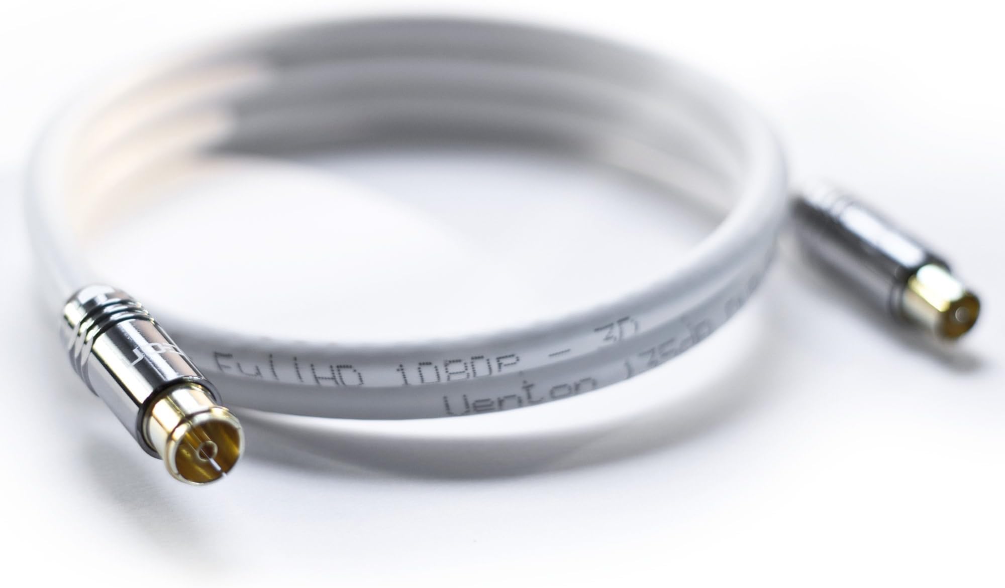 HDTV Antenna Cable 5-Way Shielded Class A +/A ANCM0 DVB-C Hicon Stud 7m 140 dB weiß