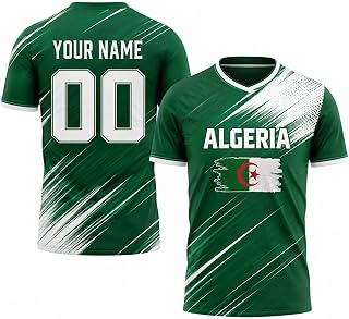 Algeria Soccer Jersey Custom Name Number, Algerian Jersey 2026 for Men Women, Algeria Football Fan Shirt Match Day