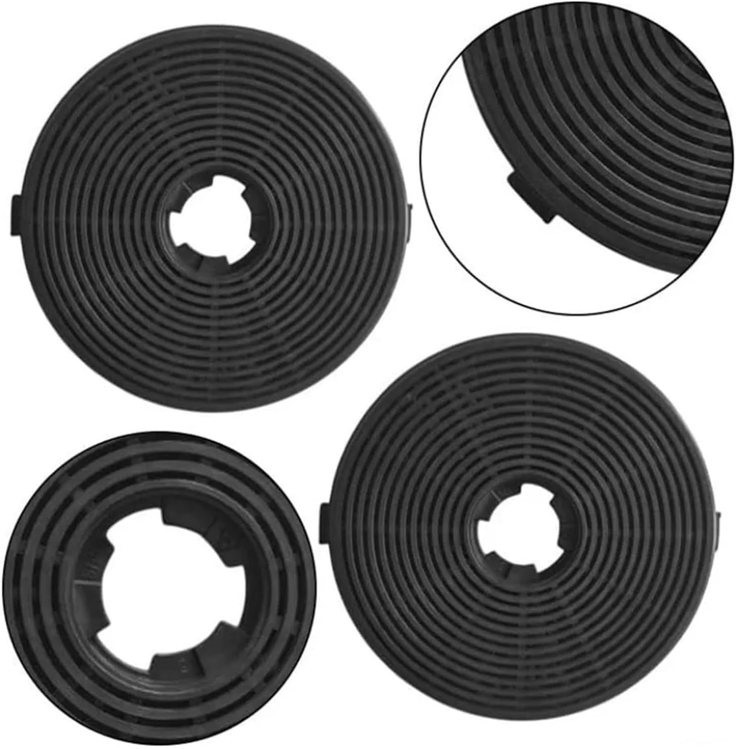 Home Appliance Parts Activated Carbon Filters 135mm*135mm*18mm Kitchen Replacement Appliance Filter Range Hood Part 2 PCS