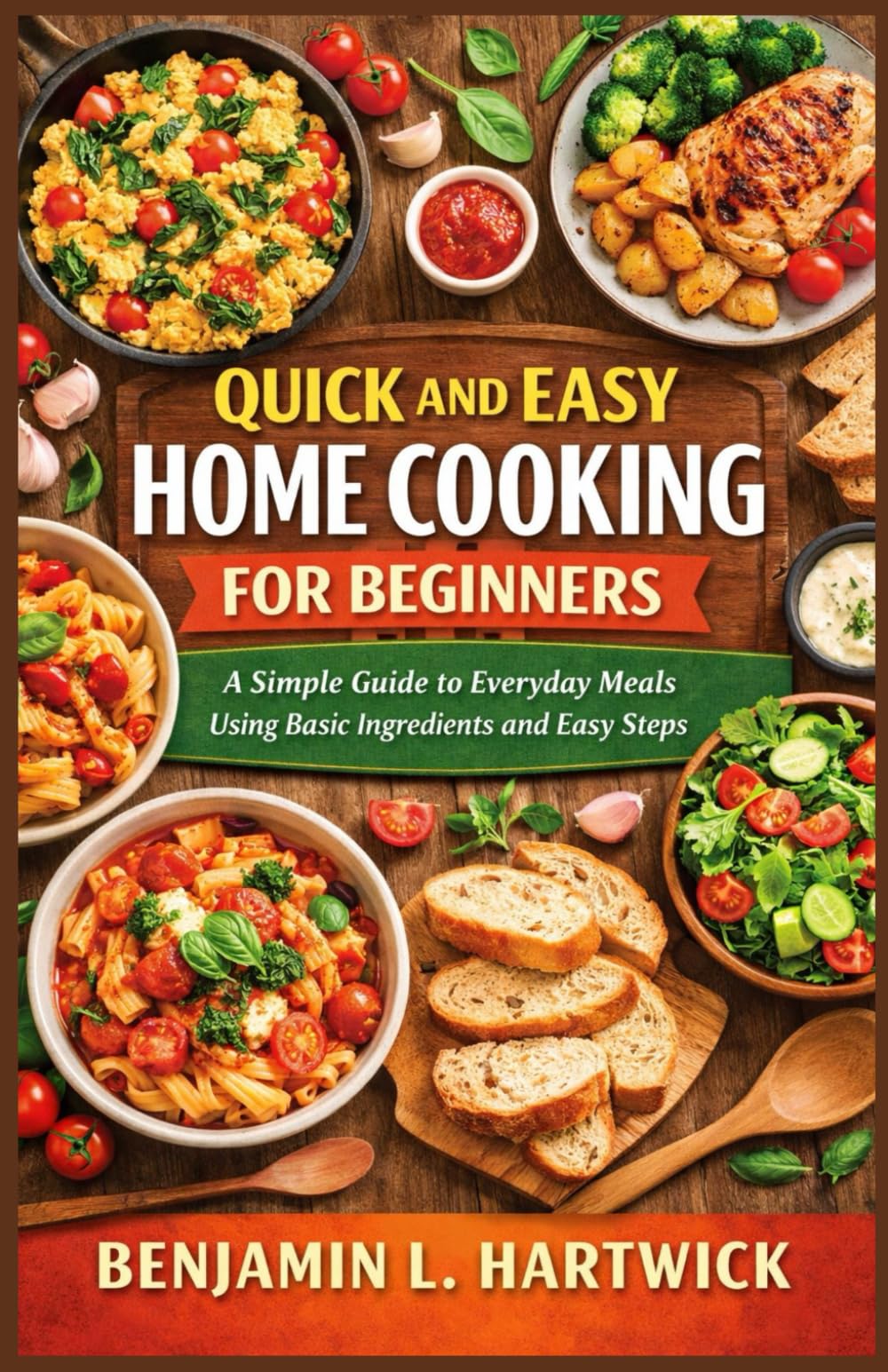 QUICK AND EASY HOME COOKING FOR BEGINNERS: A Simple Guide to Everyday Meals Using Basic Ingredients and Easy Steps (Benjamin L. Hartwick’s Culinary Essentials Series)