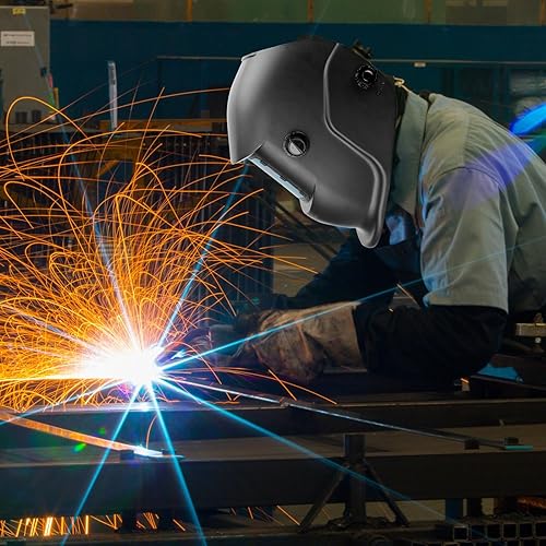 Miniatura 7 de DUTTY Máscara protectora de soldadura, máscara de soldadura de arco de argón montada en la cabeza, atenuación automática solar, rango de sombra