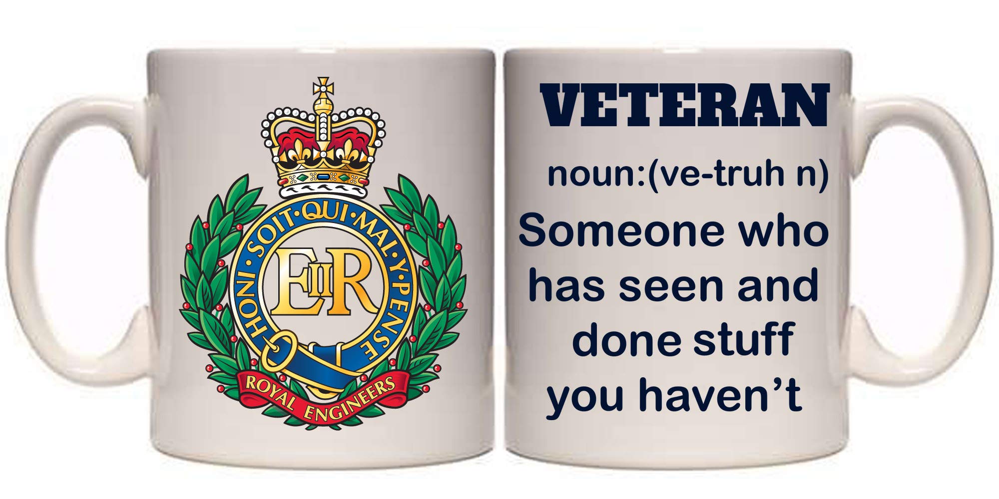 Maccna-ArtsRoyal Engineers Veteran Noun Mug (MI17) Military Army 11oz (11oz)
