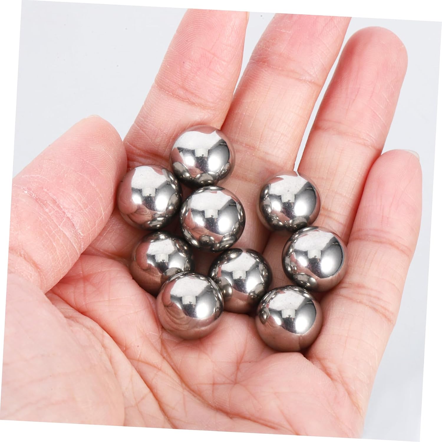 PRETYZOOM 12pcs Stainless Steel Ball Bearings Balls for Shaker Bottle for Automotive Industrial Use