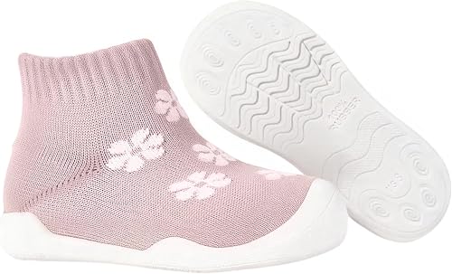 Toddler Sock Sneakers for Boys Girls, Kids Walking Wide Shoes Non Slip Breathabl