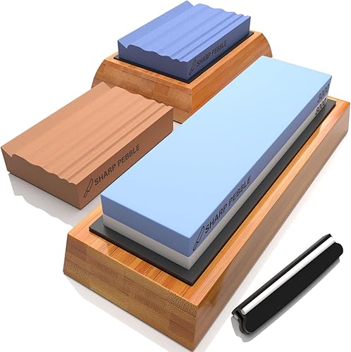 Miniatura 1 de Sharp Pebble Dos Lados 10006000 Grit Cuchillo Afilar Piedra y Carpintería Grano Dual Grit Afilar Piedras Grano 400 & 1000