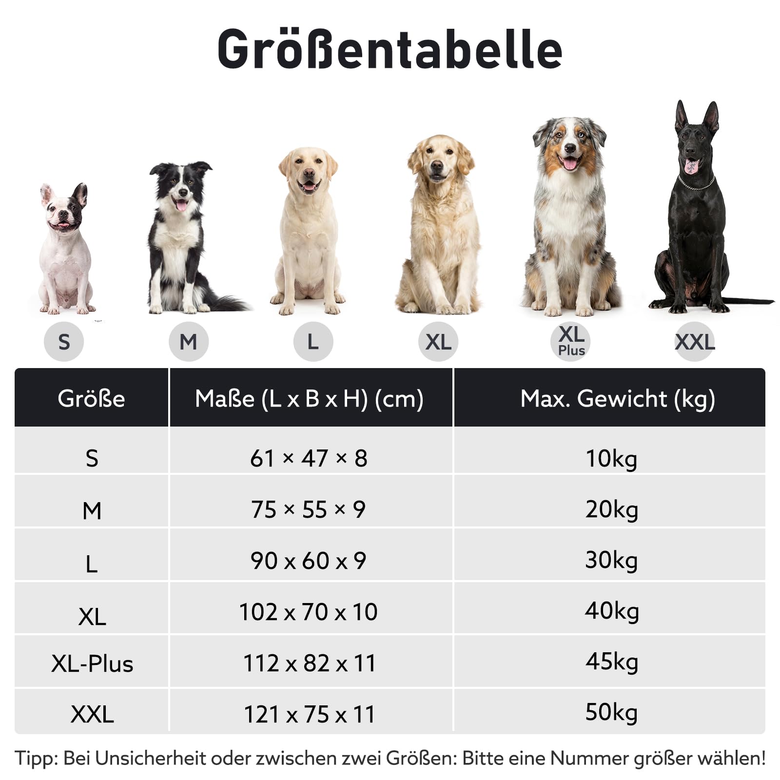 Pawk Panier pour Chien Grande Taille, Coussin pour Chien Lavable, Lit pour Chiens Doux, Respirant et Antidérapant pour Grande Chiens et Chats, 90x60x9cm