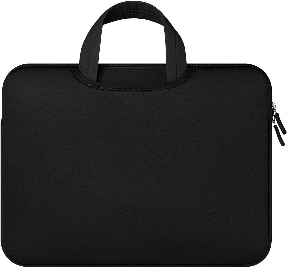 CHICPICK 13 Inch Comfortable Sleeve Case Cover Protective Bag for MacBook Air/MacBook Pro/Retina, 13-14 Inch Ultrabook Notebook Laptop Tablet Case Handbag for, Surface Book, iPad Pro, Black