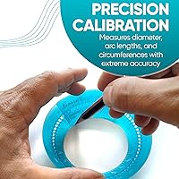 Vista 3 de Koala Tools - Mini regla de anillo para plantillas y superficies de círculos, regla circular con diámetro ajustable de 1 a 3.5 pulgadas, herramienta