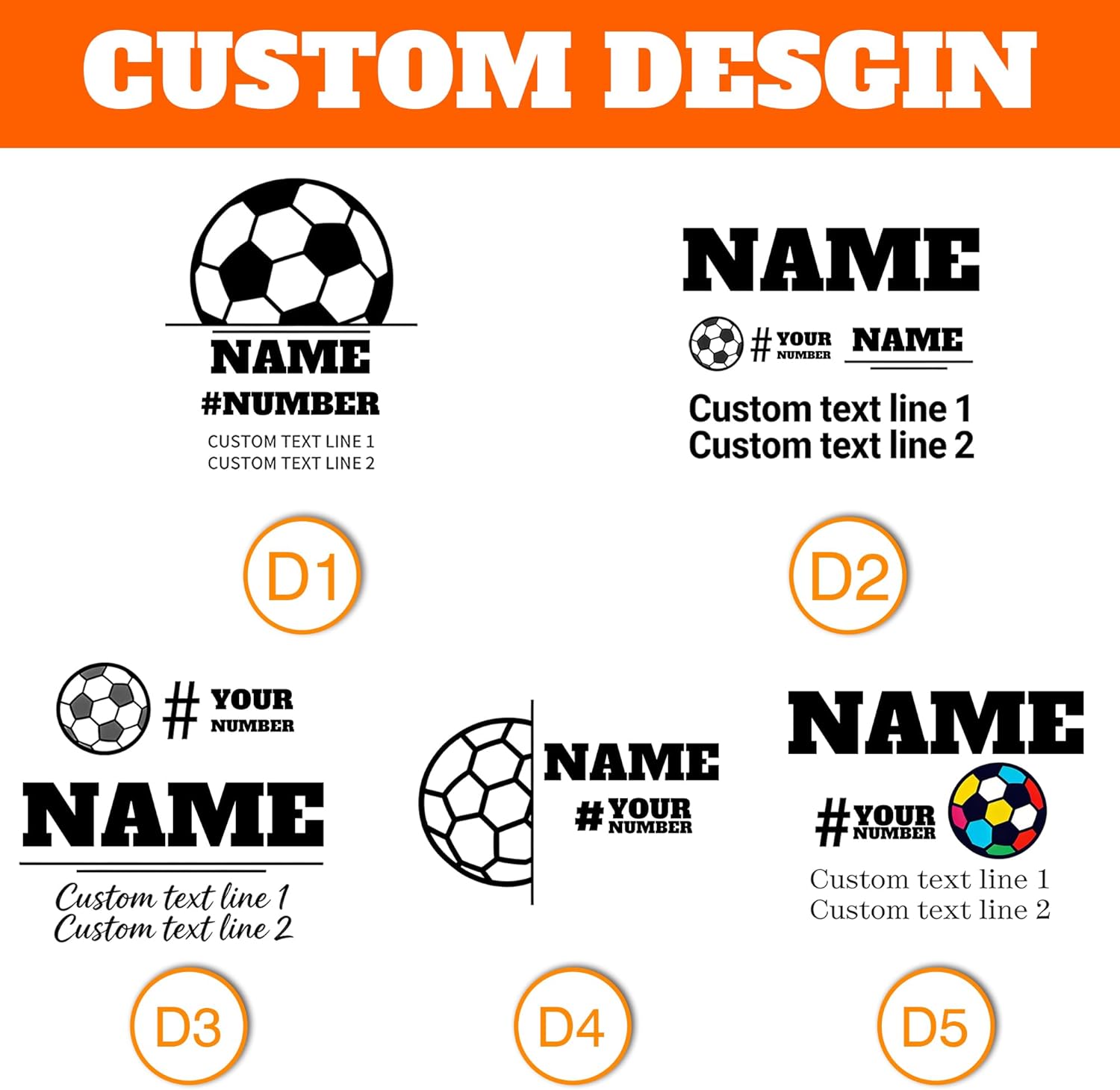 Personalized Soccer Ball with Custom Photo & Name - Unique Gift for Son, Daughter, Boyfriend, Soccer Fan, Dad, Coach - Birthday, Graduation, Anniversary Sports Present