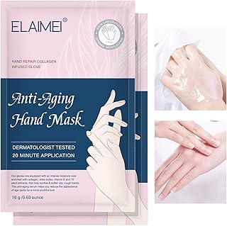 Luvas Hidratantes para Mãos | Mãos Reparadoras Hidratantes Suaves Natural com Glicerina - Luvas Peeling Femininas para Mãos para Mãos Secas, Envelhecidas e Rachadas Aitong