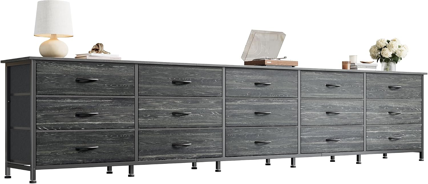 Huuger 94.5 Inch Extra Long Dresser for Bedroom, Large Dresser for Closet