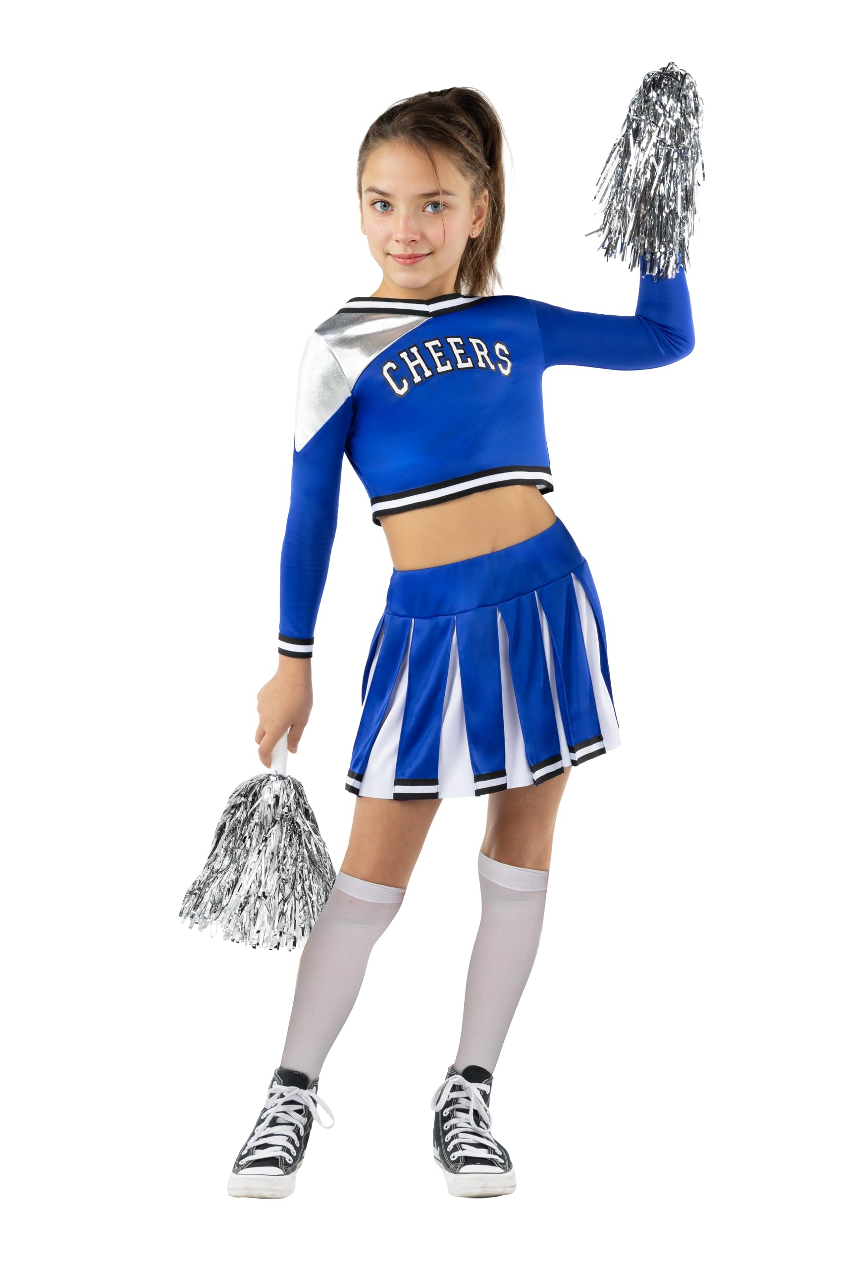 Funidelia | Costume cheerleader per bambina Cheerleader, Football Americano, Scuola superiore, Professioni - Costume per bambini e accessori per Feste, Carnevale e Halloween