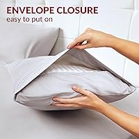 Vista 6 de Mellanni Fundas de almohada – Fundas de almohada lujosas, extrasuaves, refrescantes – 2 fundas de almohada de la colección Iconic – Cierre de sobre