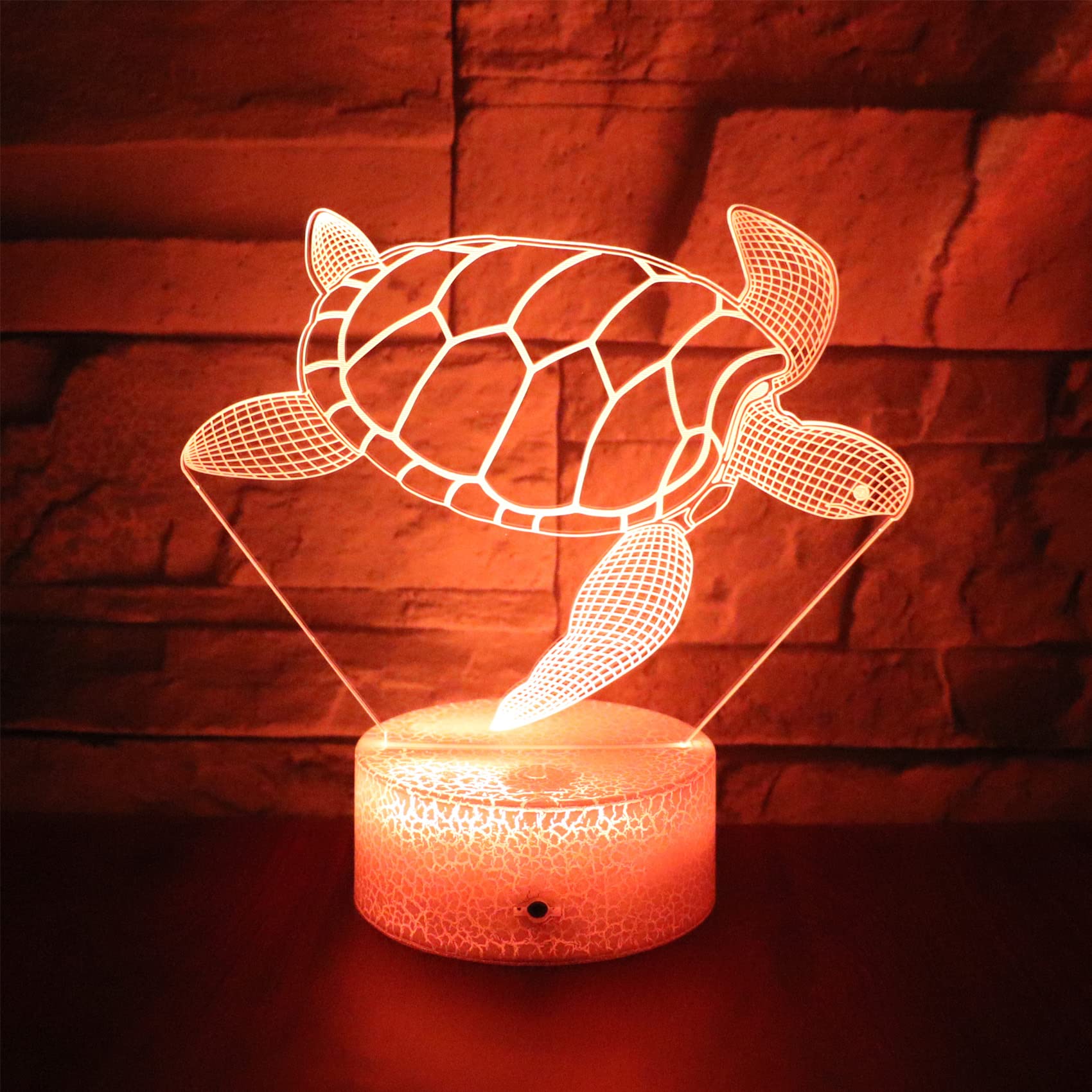 Hguangs Sea Turtle Lamp 16 Colors Desk Table Night Light Gifts for