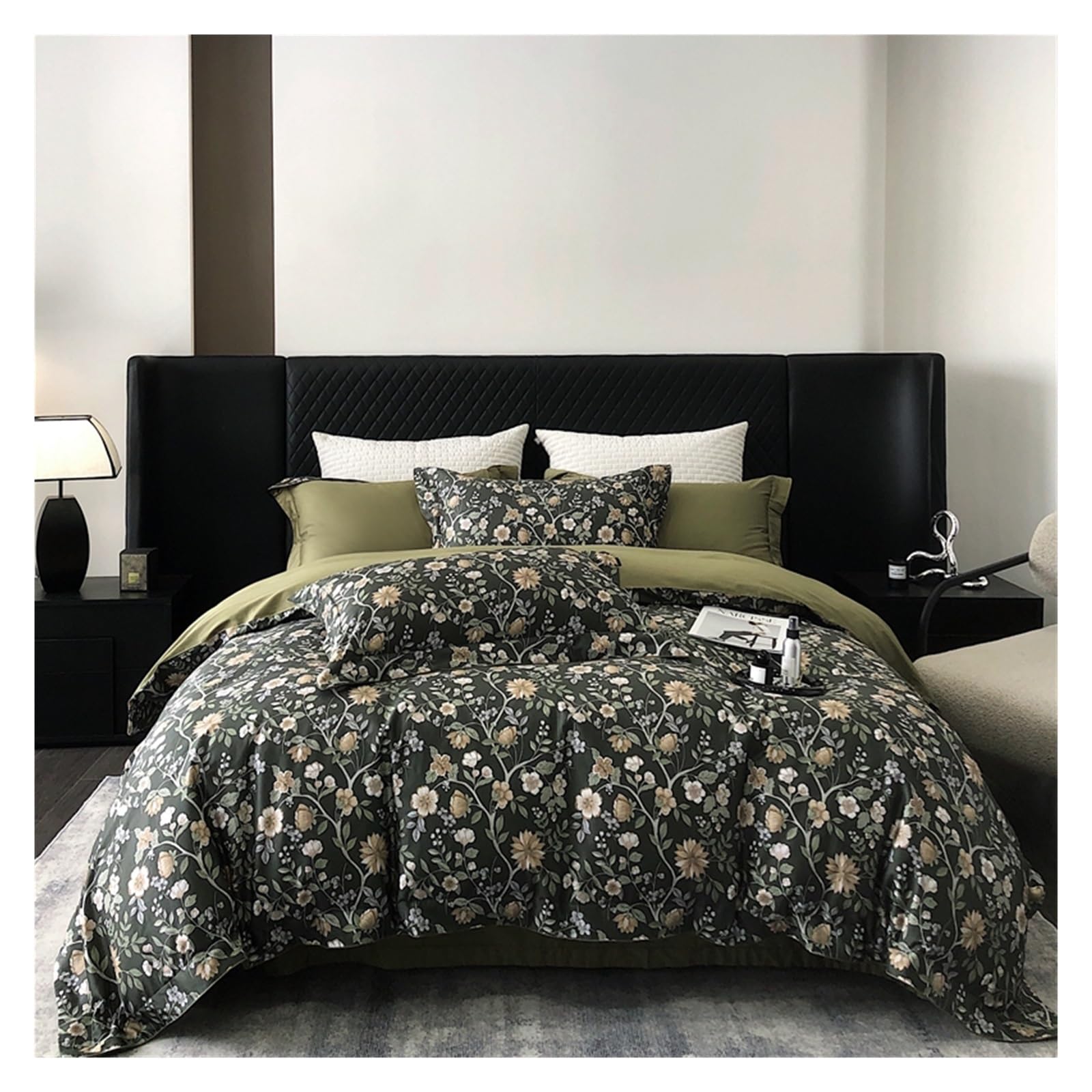 Housse de couette fleurie en coton doux 220x240 pour créer un cocon esthétique et apaisant