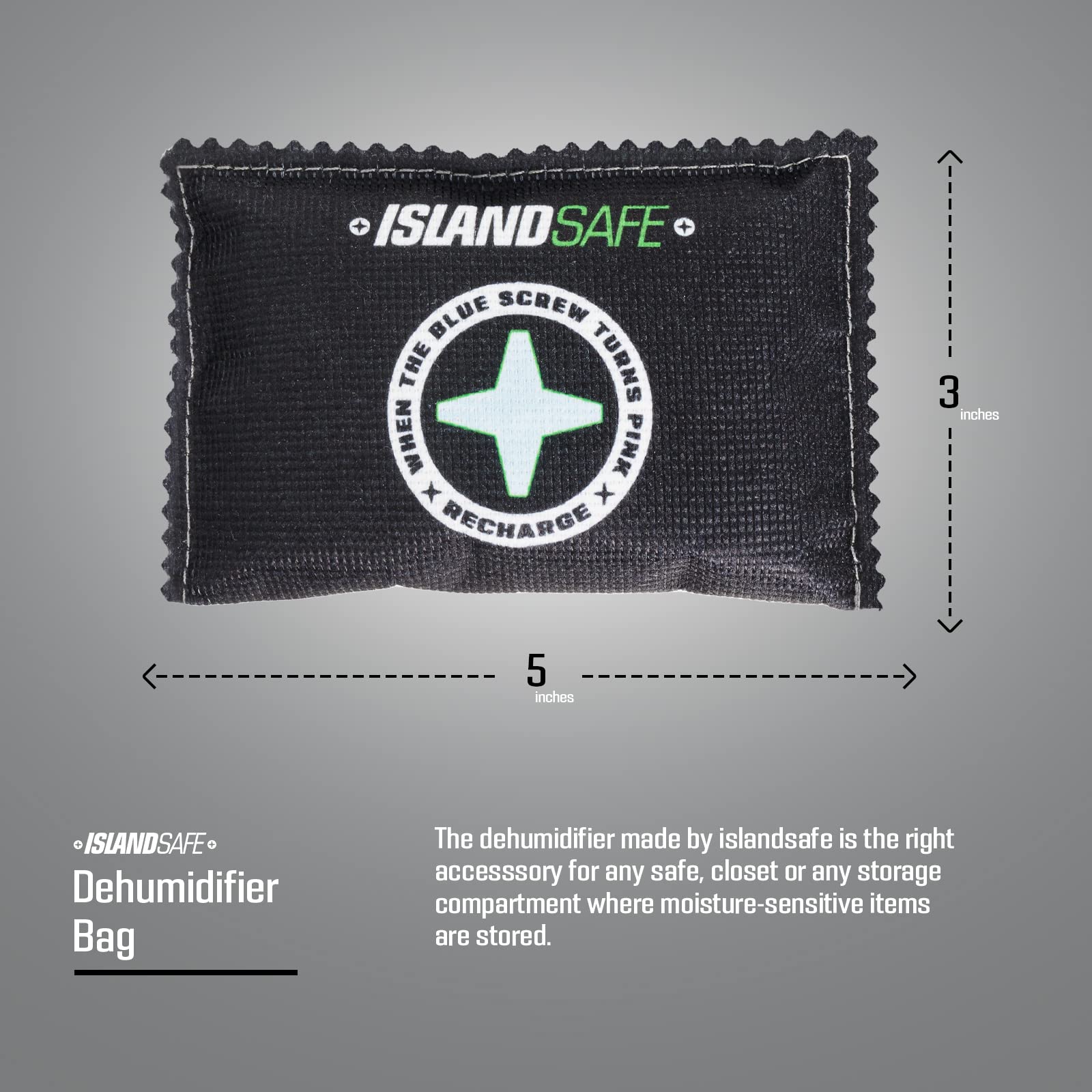 Bolsa deshumidificadora recargable de 100 g, desecante reactivado rápido para microondas, paquete absorbente de humedad para cajas fuertes, armarios, armarios del hogar, coche, color negro