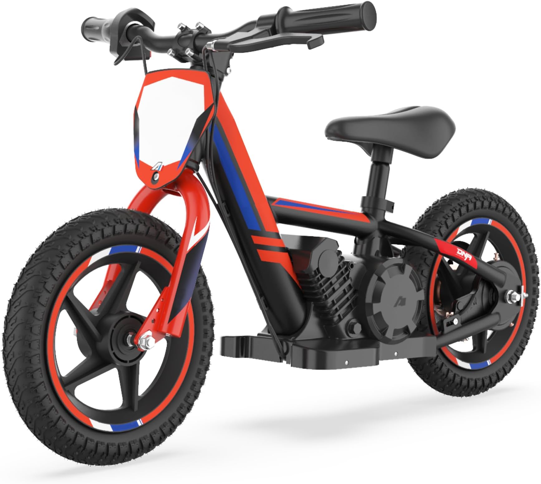 KOZRUNS Electric Dirt Bike for Kids 3-6, 170W Racing Experience Lightweight Motorcycle, New Aluminum Frame with 2 Power Modes, 24V Detachable Battery, 12 Inch Knobby Tires