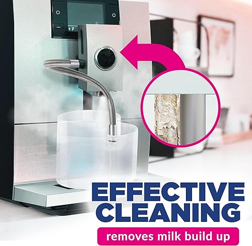 Miniatura 3 de 45 unidades, botella de 6.35 oz Tabletas de limpieza del sistema de leche para máquinas de café automáticas, compatibles con máquinas de café