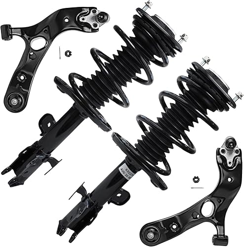 Miniatura 778 de Detroit Axle - Kit de brazos de control delanteros de 4 piezas para Chevrolet Aveo Aveo5 Pontiac G3 Wave Wave5 Suzuki Swift+, 2 brazos de control