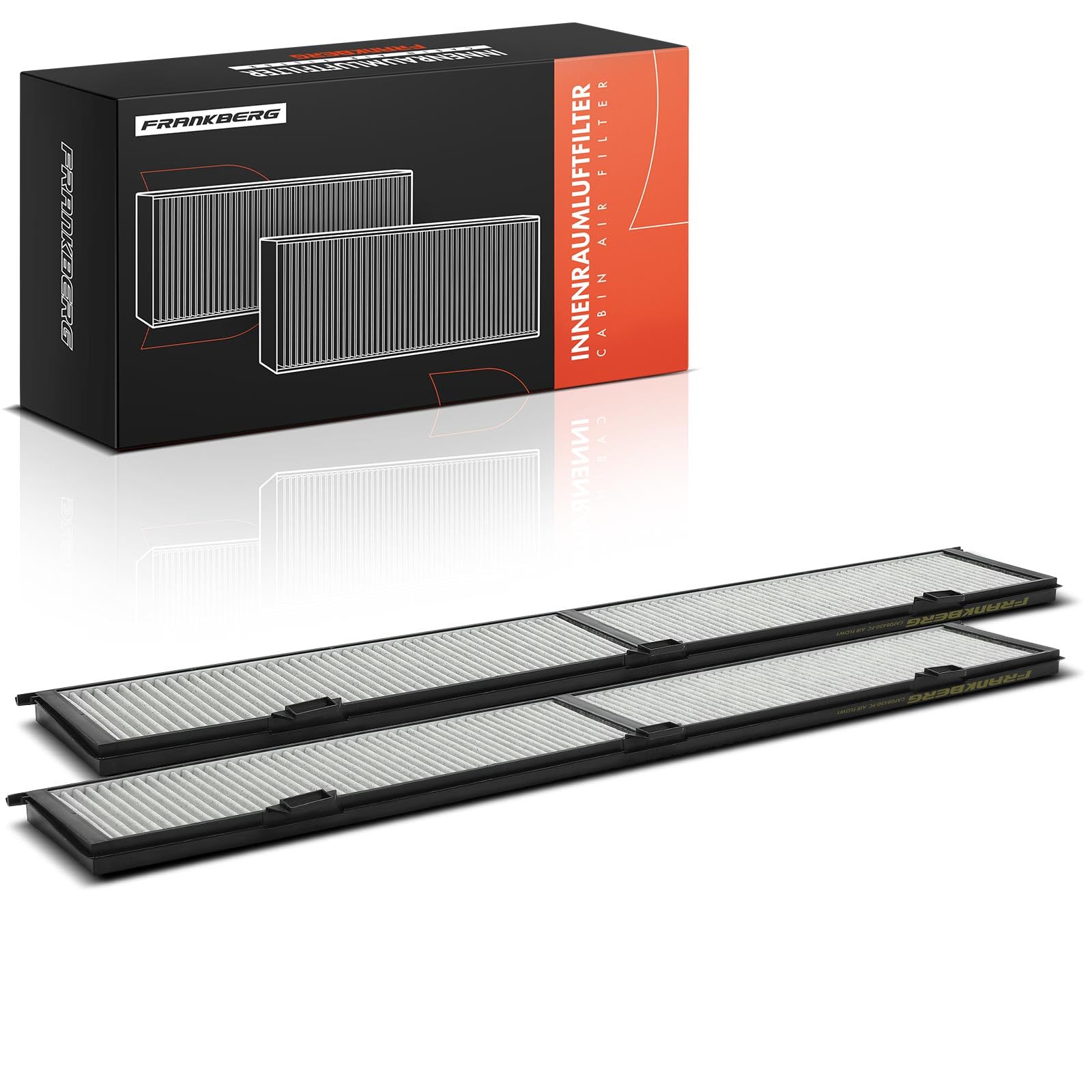 Frankberg 2 filtri antipolline per abitacolo con carbone attivo | 64316946628, Compatibile con: Serie 1 Cabrio E88, Serie 3 Touring E91, X1 E84, Complesso residenziale D3 E91, D3 E90