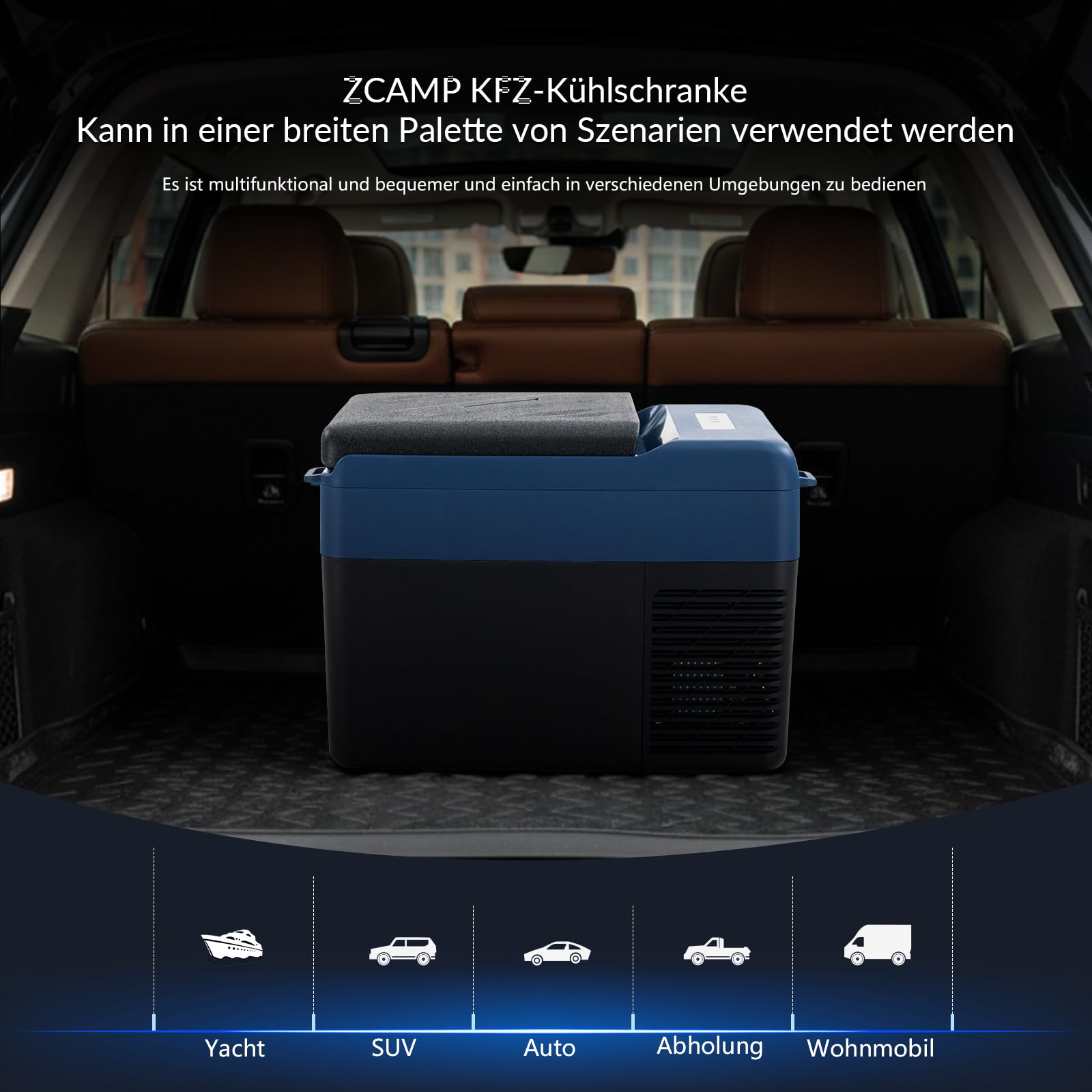 KI12 12L Kompressor Kühlbox Auto Mini Kühlschrank Elektrische Tragbare Camping-Kühlbox 12/24V -20℃
