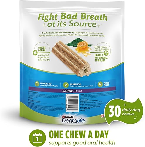 Miniatura 6 de Purina DentaLife ActivFresh Oral Care Adult Large Breed Dental Dog Chew Treats