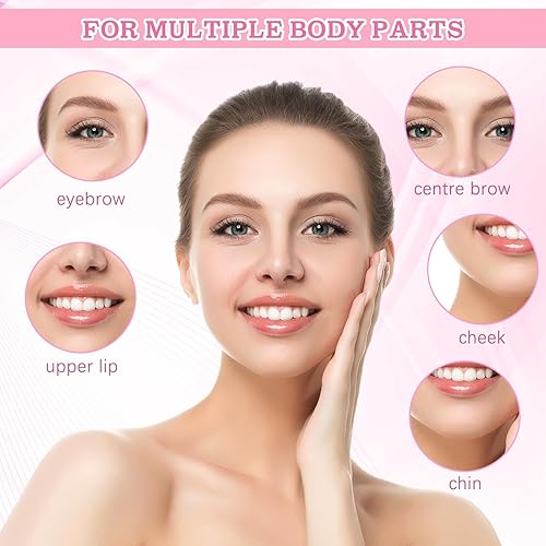 Miniatura 10 de El kit de 600 tiras de cera y aplicador de cera incluye 400 tiras de cera para cejas, tira de tela de papel de cera blanca y 200 barras aplicadoras