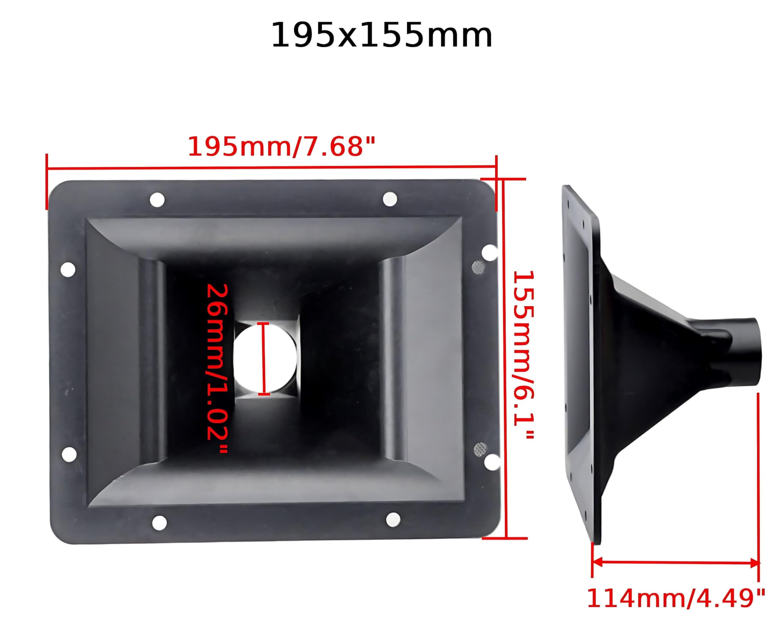 Amazon.com: honselia 44 Core Screw Horn Tweeter Tube, 195mm x