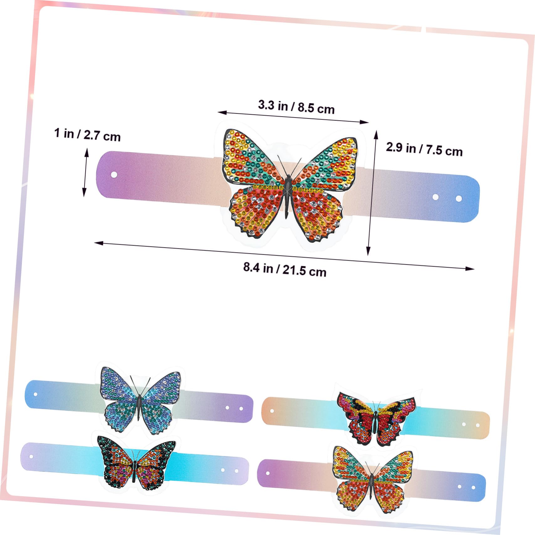 TOYANDONA 3juegos Pulseras De Diamantes Para Niñas Kit De Manualidades De Joyería Accesorios De Arte Diamante De Cumpleaños y Amistad