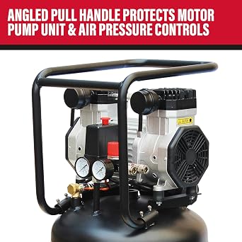 SIP Airmate Vertical 100L Oil-Free Direct Drive Air Compressor 3hp 116psi 8Bar Low Noise 67dB 13.6CFM