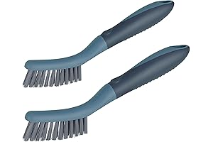 PHYEX Deep Cleaning Brush 2-Pack: Conquer Grout, Tile, and Track Grime