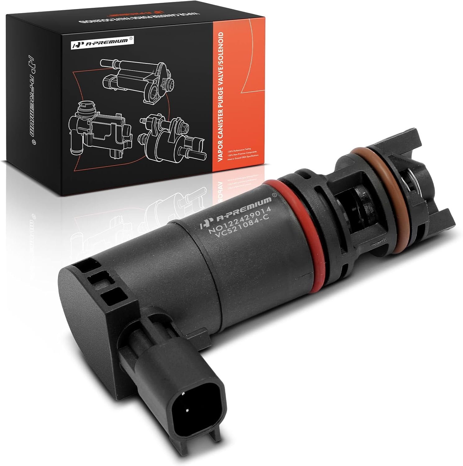 A-Premium Vapor Canister Vent Solenoid Valve Compatible with Chevrolet Equinox, Malibu, Cruze, Camaro, Sonic, Trax, Spark & GMC Terrain & Buick Encore, LaCrosse, Regal & Cadillac SRX, CTS & Saab 9-5