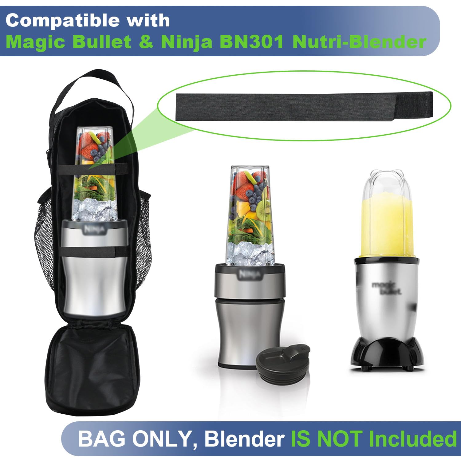 Purple - Color Connectors Blender With Black Cotton Fabric Traditions