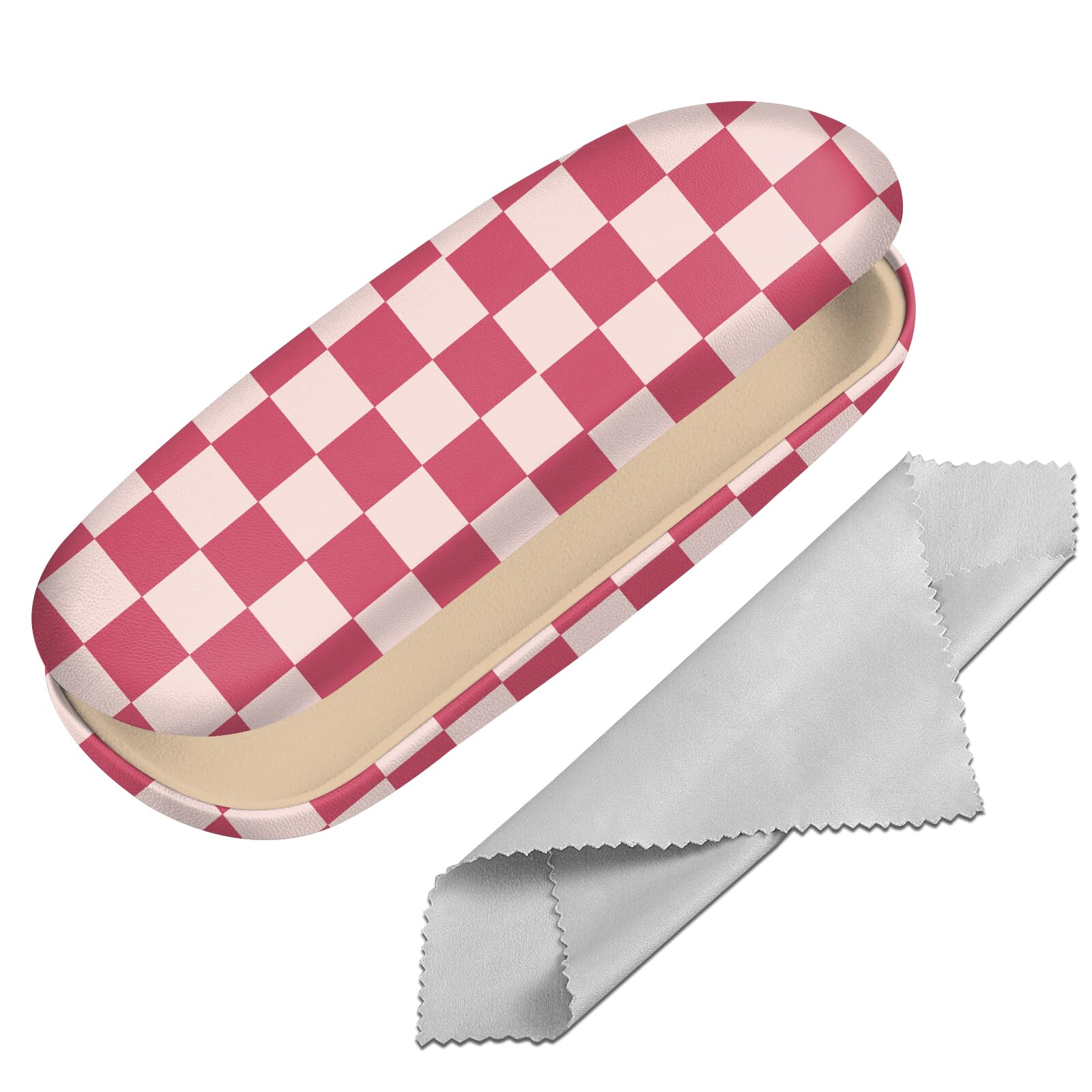 bhahb Eyeglasses Case Hard Shell Protective Case for Glasses Eyeglass Box with Cleaning Cloth for Boys Men Man Cute Aesthetic-picture-16