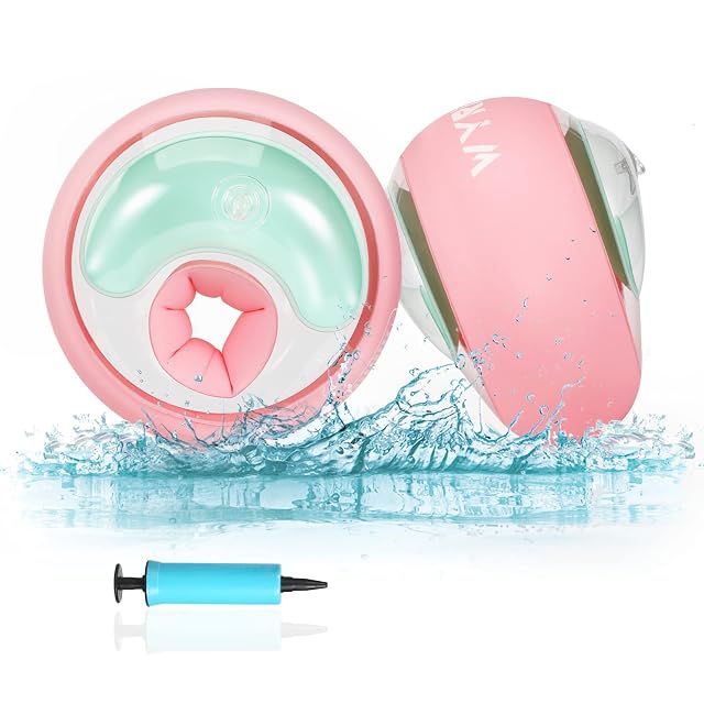 WYRIAZA Manguitos Piscina Niño, Manguitos Bebe 2-6 Años, 6-20Kgs| Manguitos con 3 Airbags Independientes (S