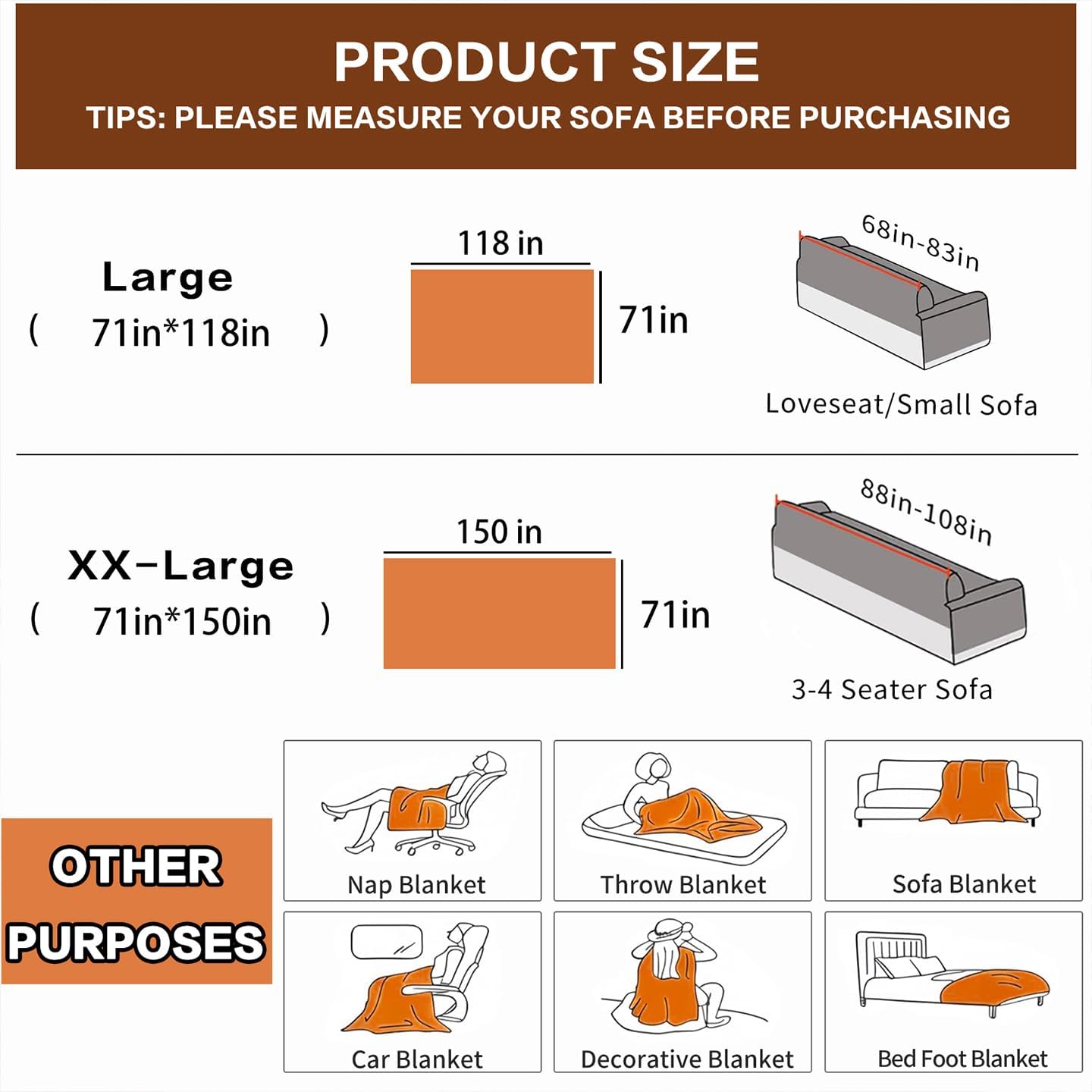 Chenille Couch Cover for 2/3/4 Cushion Sofa - Thickened Non-Slip Sofa Cover for Dogs & Pets - Soft Boho Furniture Protector with Tassels, Washable for Sectional, L-Shape, Loveseat