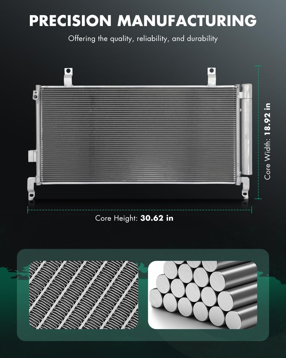 SCITOO 4302 Air Conditioning A/C Condenser Compatible for 2014-2018 for Subaru for Forester 2.0L 2.5L