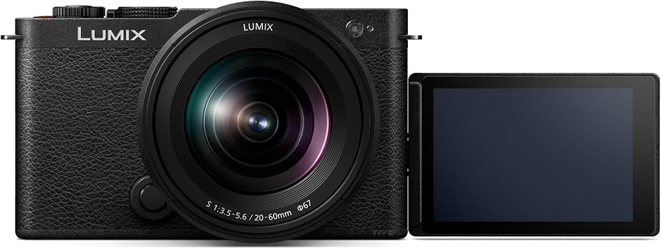 LUMIX S9 Full Frame Camera with 20-60mm F3.5-5.6 L Mount Lens, Compact Mirrorless Camera for Content Creators with Real Time LUT, Open Gate and Easy Sharing of Photos & Video DC-S9KK (Black) | 24.2MP Full-Frame, Lumix S 20-60mm F3.5-5.6 Lens, 6K Open Gate Video, 5-Stop Ibis, Real-Time Lut