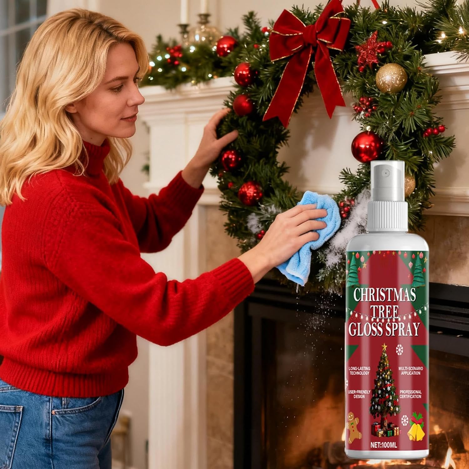 Artificial Christmas Tree Spray Shine Mist 100ML