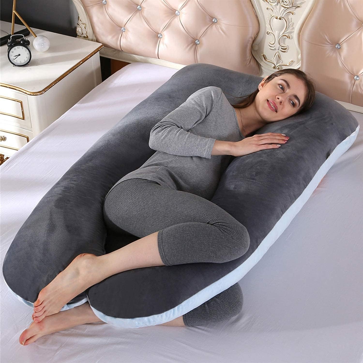 Ultimate Comfort U Pillow - Full Body Maternity Pillow for Pregnancy, Nursing, and Disability/Fibromyalgia Relief