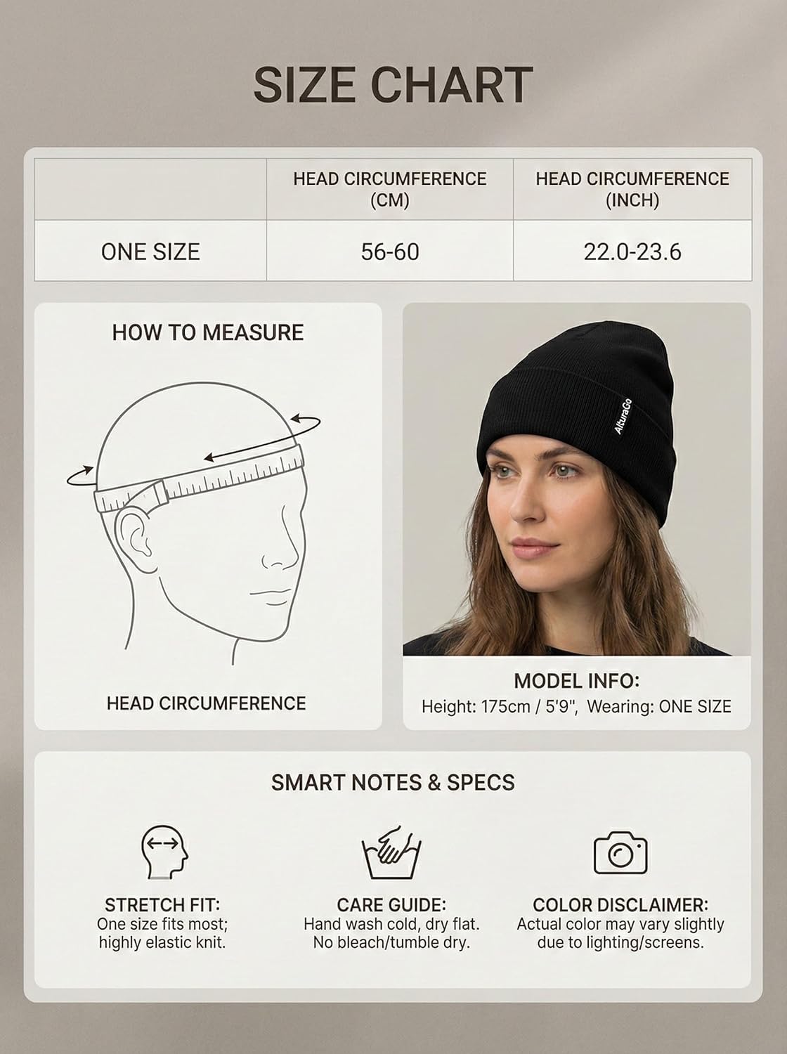 Beanie for Men Women Unisex Winter Hat Cuffed Thick Knitted Beanies Skull Cap - Image 9