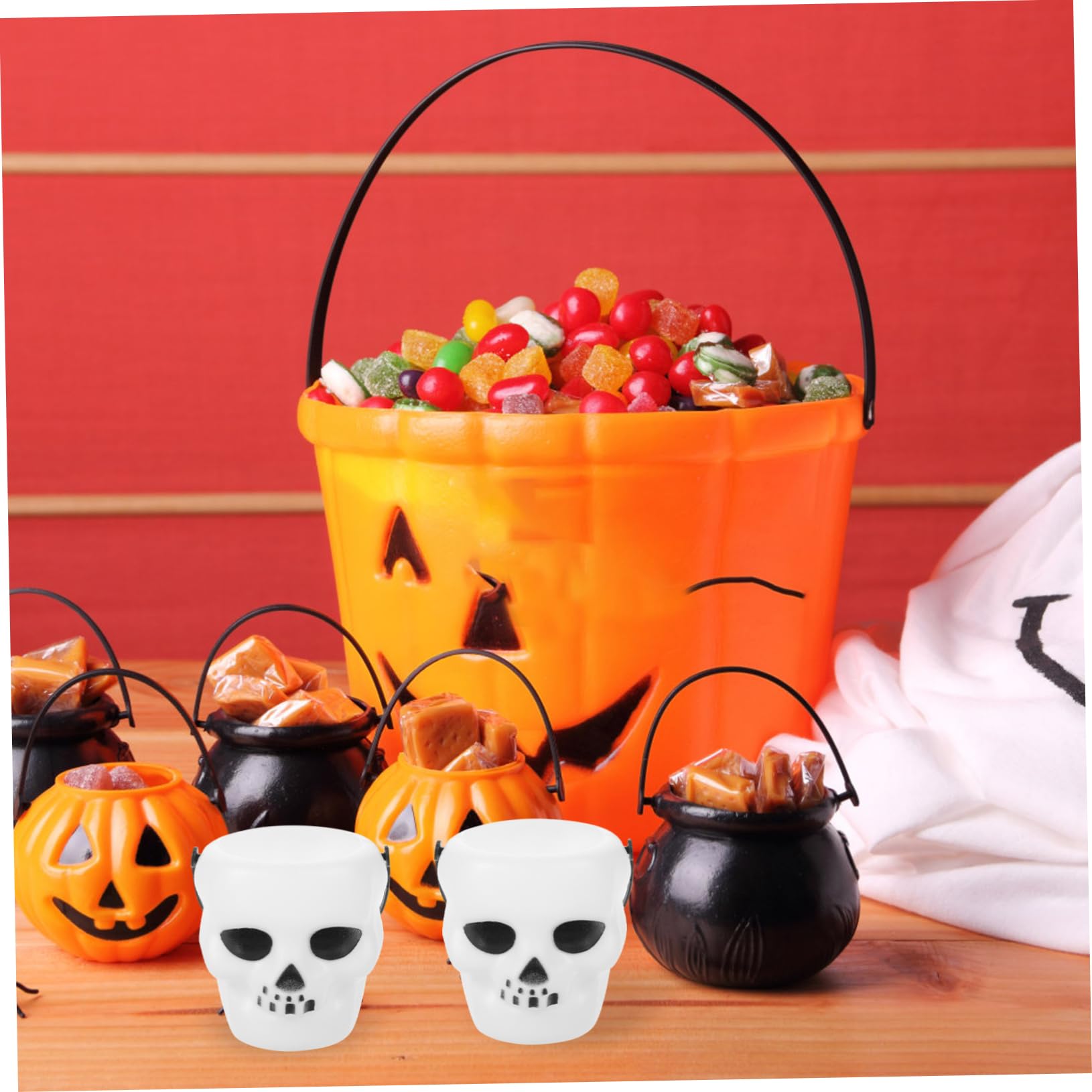 Amazon｜STOBOK 12個ハロウィン用キャンディバケツ ゴーストデザイン