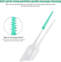 Vista 3 de 160 PCS Palillos Dentales Portátiles de Gel de Sílice Suave con Hilo Dental, Suaves Originales, Adecuados para el Cuidado Bucal de Adultos y Niños