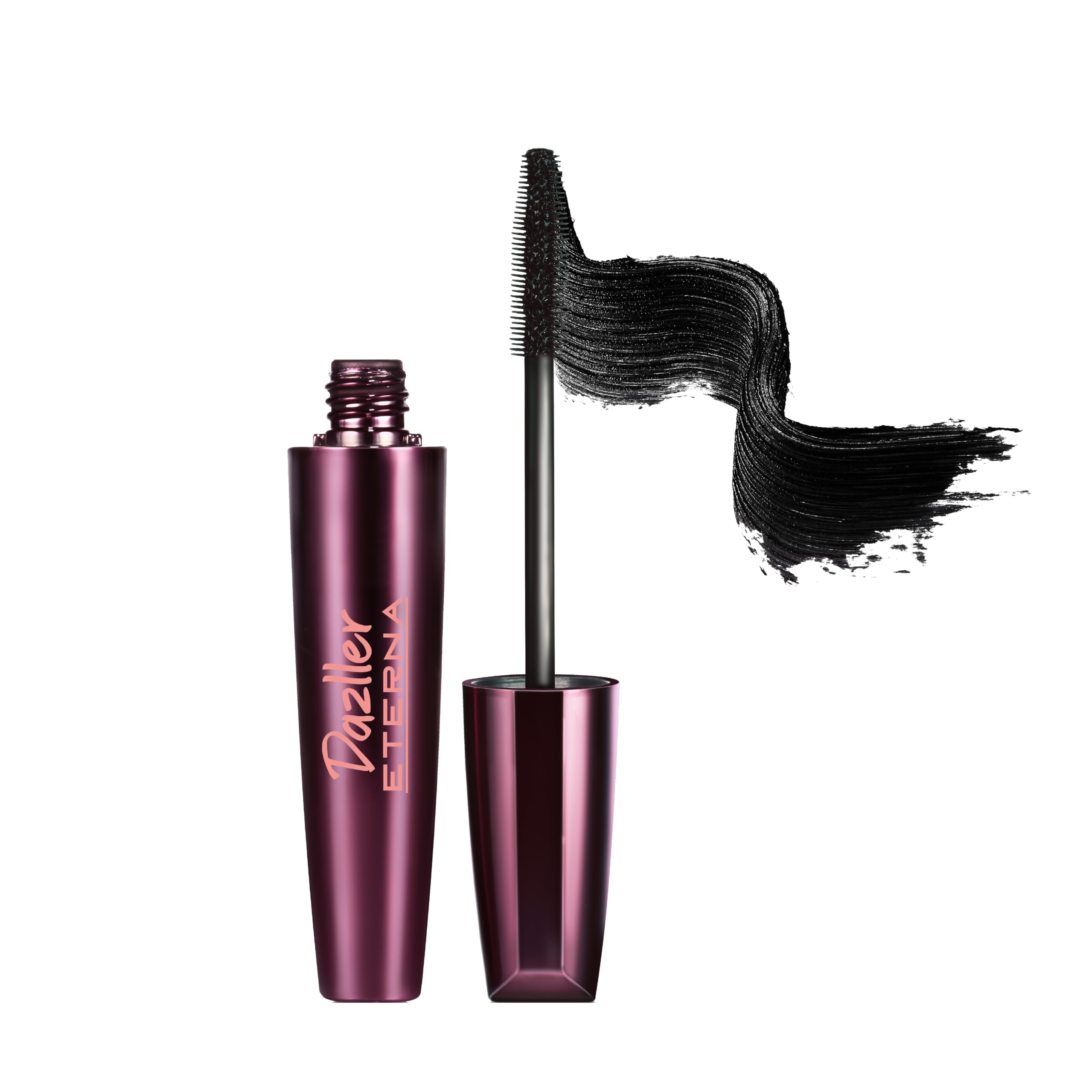 Sponsored Ad - Dazller Eterna Mascara|Water-Resistant|Curl|Volumnize|Lengthen|Infused Herbal Extracts - Chamomile, Jojoba & Almond Oil|Fine Bristle Wand|Black|15g