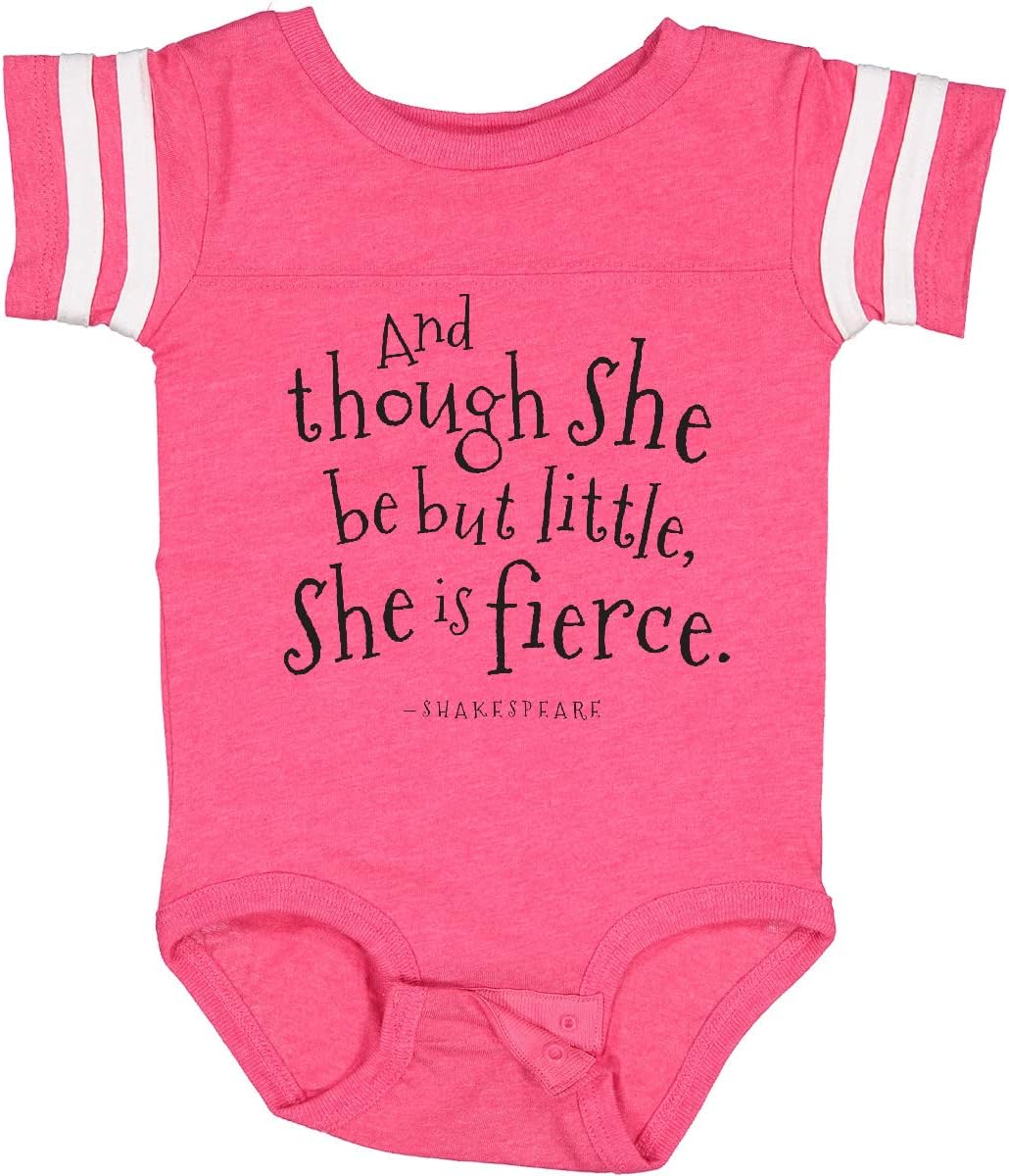 inktastic Though She Be But Little Shakespeare Quote Baby Bodysuit