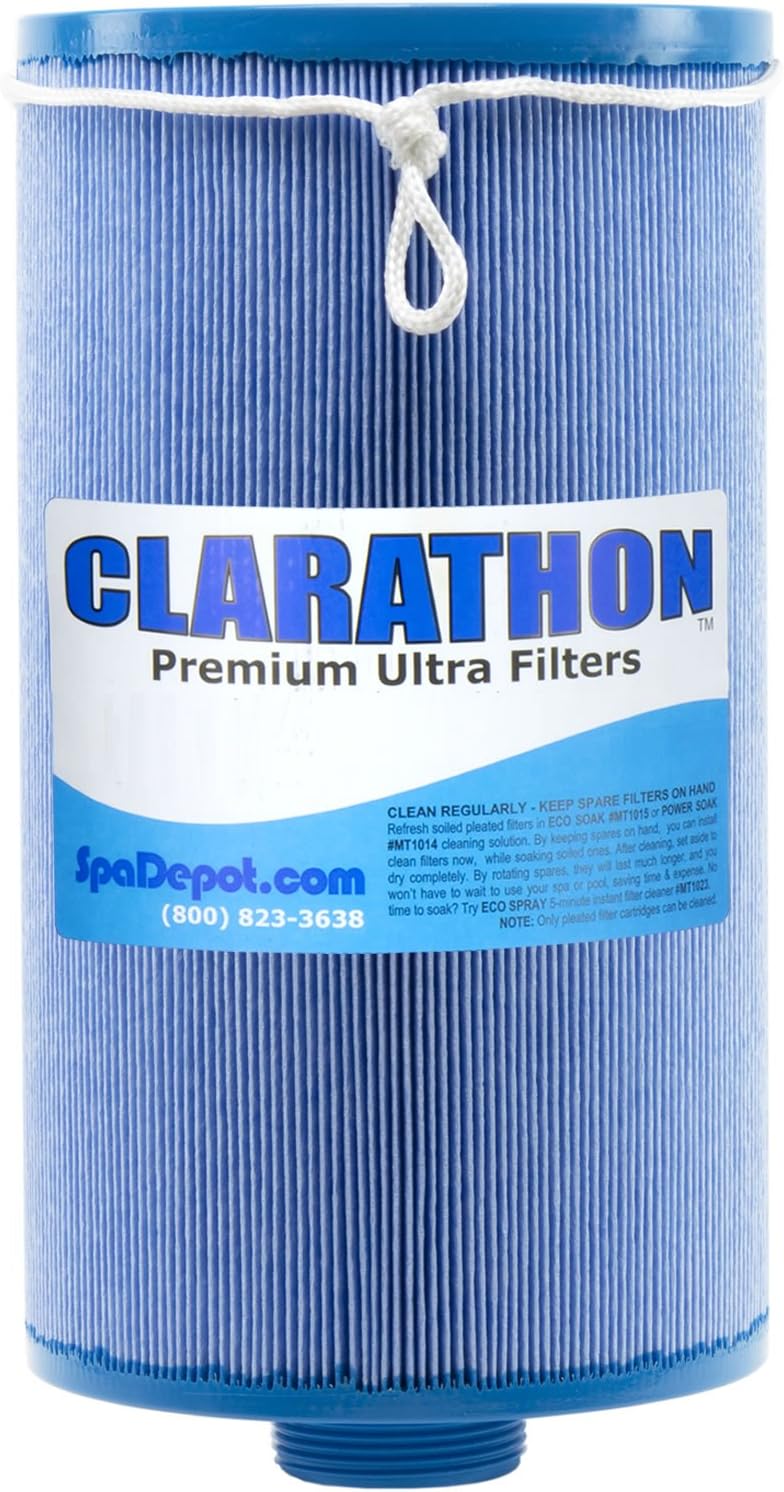 Clarathon Replacement for Lifesmart, Freeflow, AquaTerra, Hydromaster, Grandmaster, Simplicity, Bermuda Spas - 50SF Blue Media Hot Tub Spa Filter